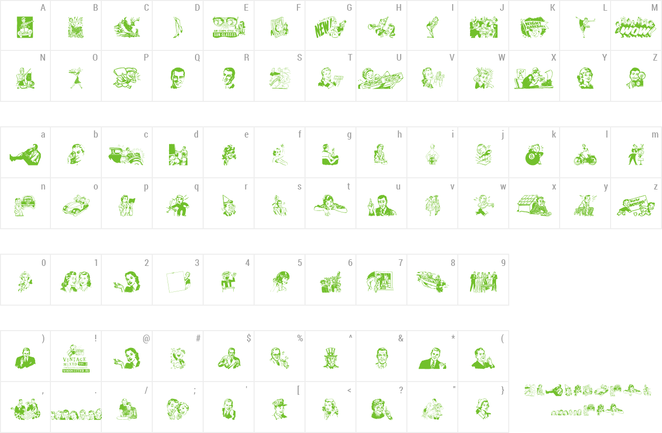 Font Vintage Mixed vol2 preview